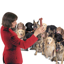 Picture: Veronica conducting the Glee Club with a dog bone.
